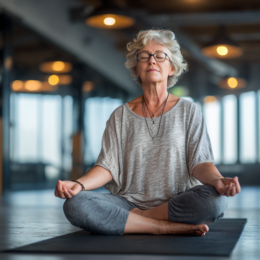 Yoga pentru seniori - poziții relaxante